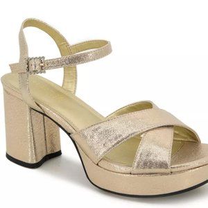 Kenneth Cole Gold Platforms